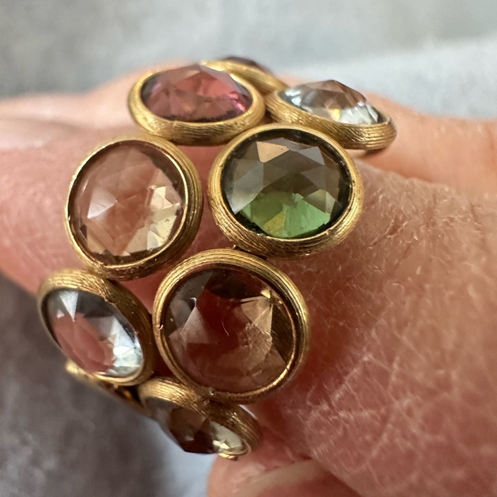 Marco Bicego 18k Gold ring with gemstones - Picture 10 of 11